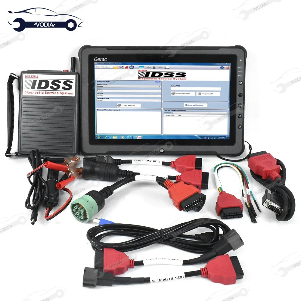 For Isuzu IDSS Diagnostic Kit with F110Tablet G-IDSS E-IDSS for Isuzu Vehicles Excavator Truck Diagnostic Scanner Tool