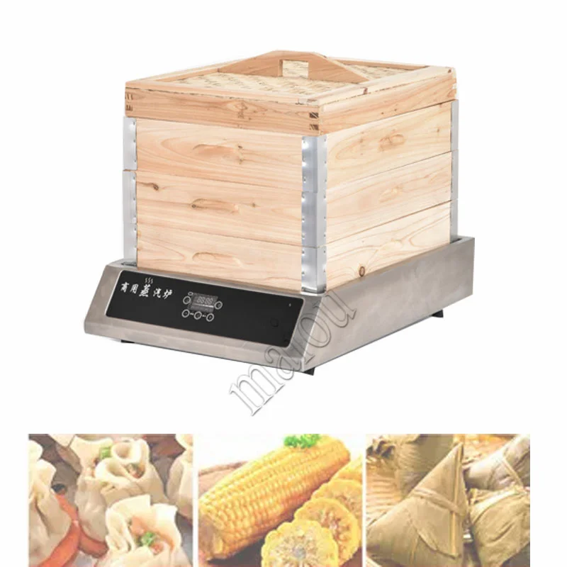 

Electric Desktop Steamed Buns Machine Insulation Steaming Pots Small Steamer Business Equipment 220V/3000W