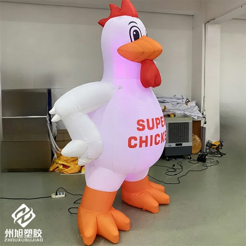 Inflatable rooster, inflatable chicken/fried chicken cartoon model, with custom advertising logo