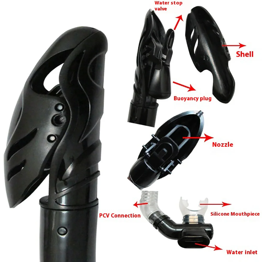 Diving Full Dry Snorkel Snorkel Snorkeling Equipment Swimming Deep Diving Waterproof Snorkel Diving Equipment Supplies