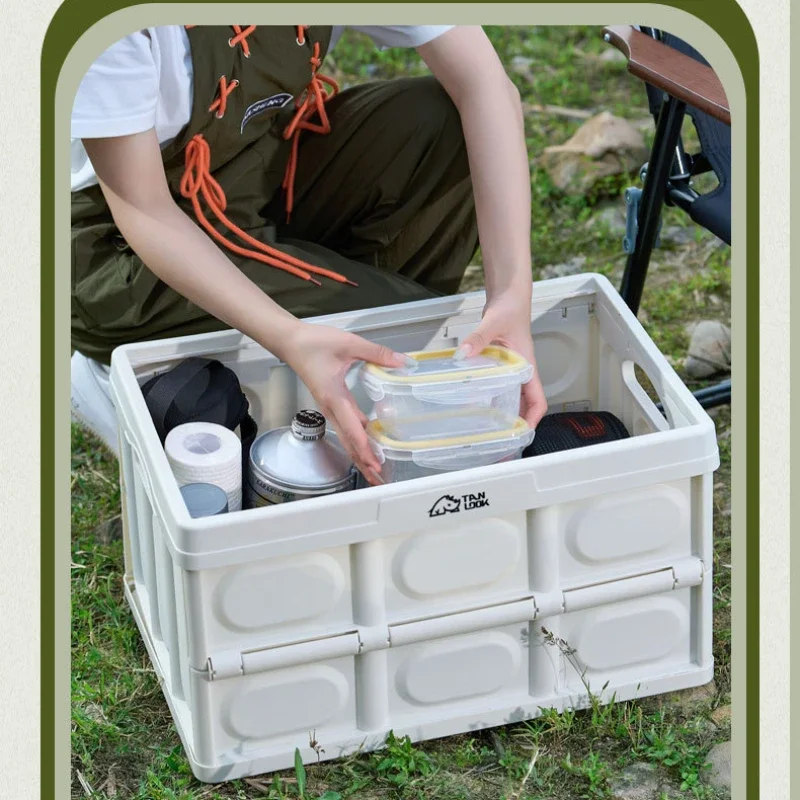 Camping Large Capacity Cooler Trips Stable Thermal Bag Tool Folding Portable Outdoor Storage Box Lunch Picnic Insulated Basket