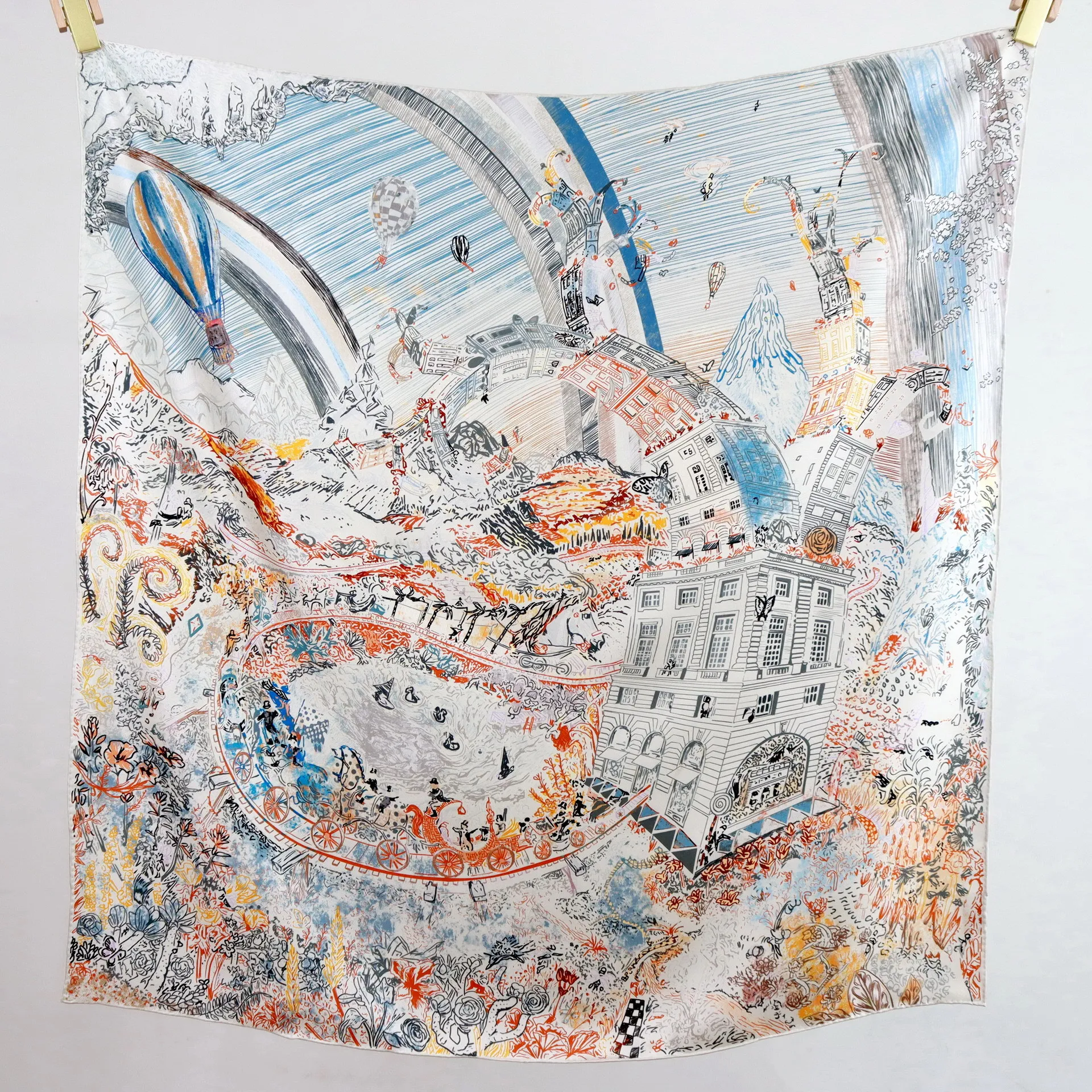 

Luxury Designers Silk Scarf 90CM Hand Rollerd Edges Shawls Twill Head Scarves Hand Rolled Edges Scarfs Christmas Lover Gift