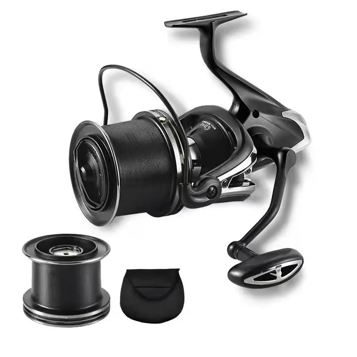 

New 10000 Series Spinning Reel Magnesium Alloy Body 12000 Spare Spool Freshwater Bait Casting Light Weight Carp Fishing Reel