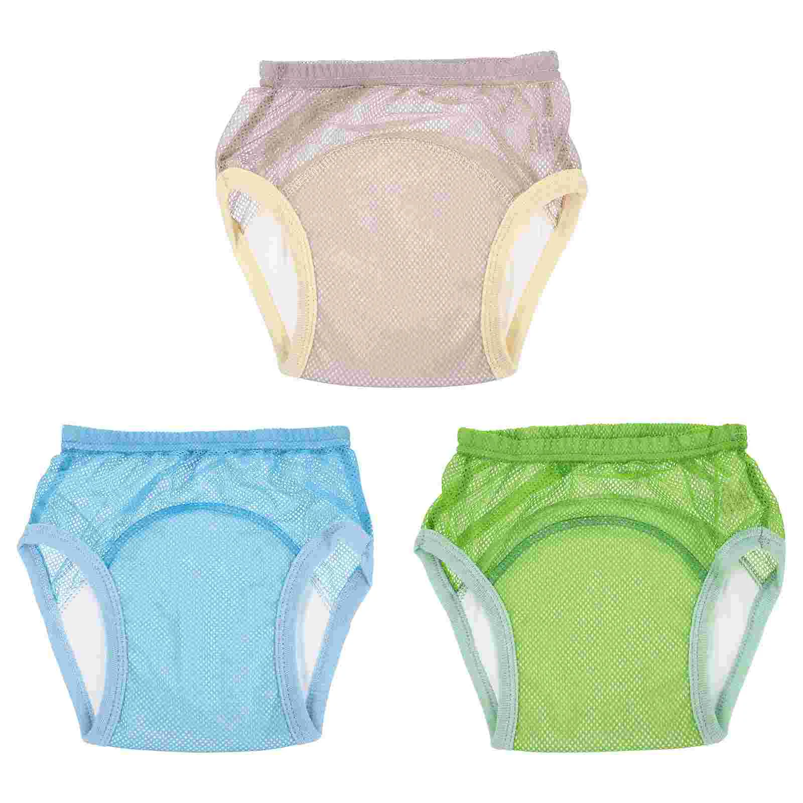 3 Pcs Potty Training Pants Reusable Cotton Sweatpants Underwear Vest Infant Baby Nappy Little Girl