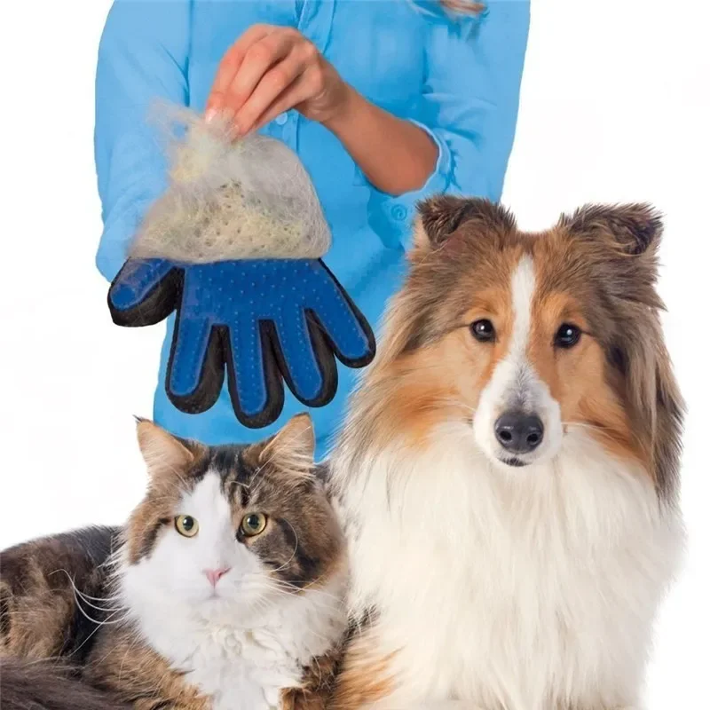 Pet Grooming Glove For Cats Brush Comb Cat Hackle Pet Deshedding Brush Glove For Animal Dog Pet Hair Gloves For Dog Grooming