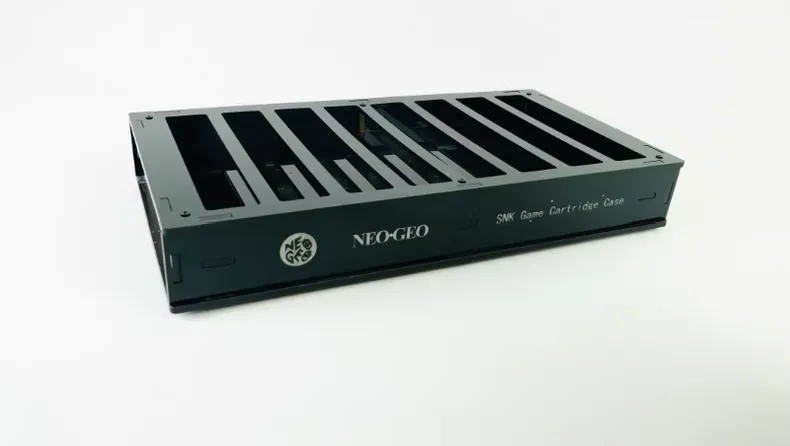 8-Slot SNK MVS Game Cartridge Storage Box – 5mm Acrylic 3-Layer Design with Anti-Shock Pads, Fits 20