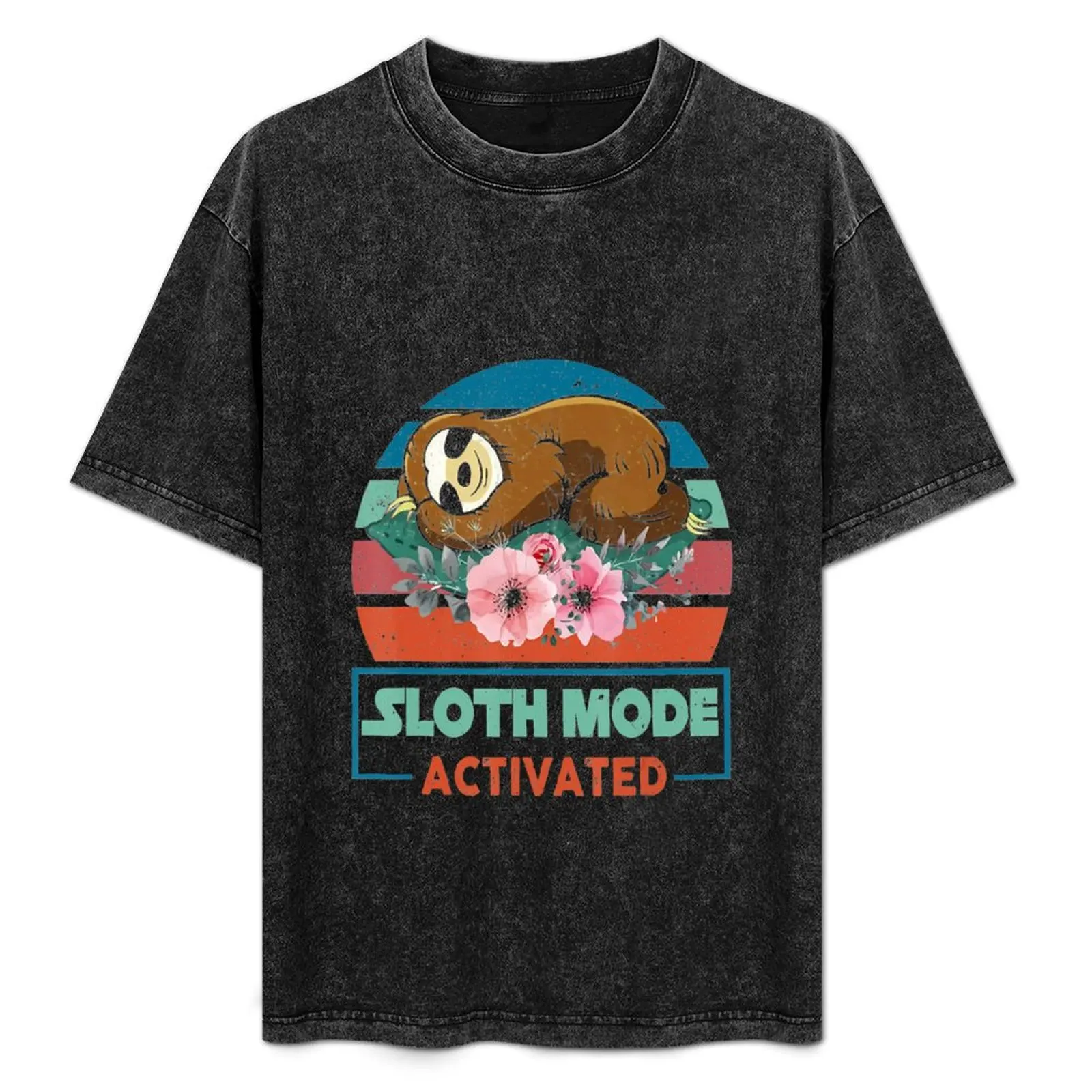 

Sloth Mode Activated Sloth Sloth Lazy Cute Slow Funny Sleeping Sleep Nap T-Shirt Basic Simple Casual Short Sleeve Tee