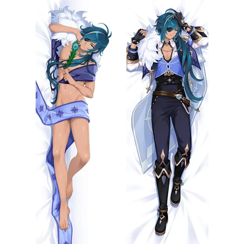 

60x180 см аниме Genshin Impact Tarataglia Keaya Dakimakura Чехол двухстороннее постельное белье с 3D принтом обнимающие наволочки для тела подарок