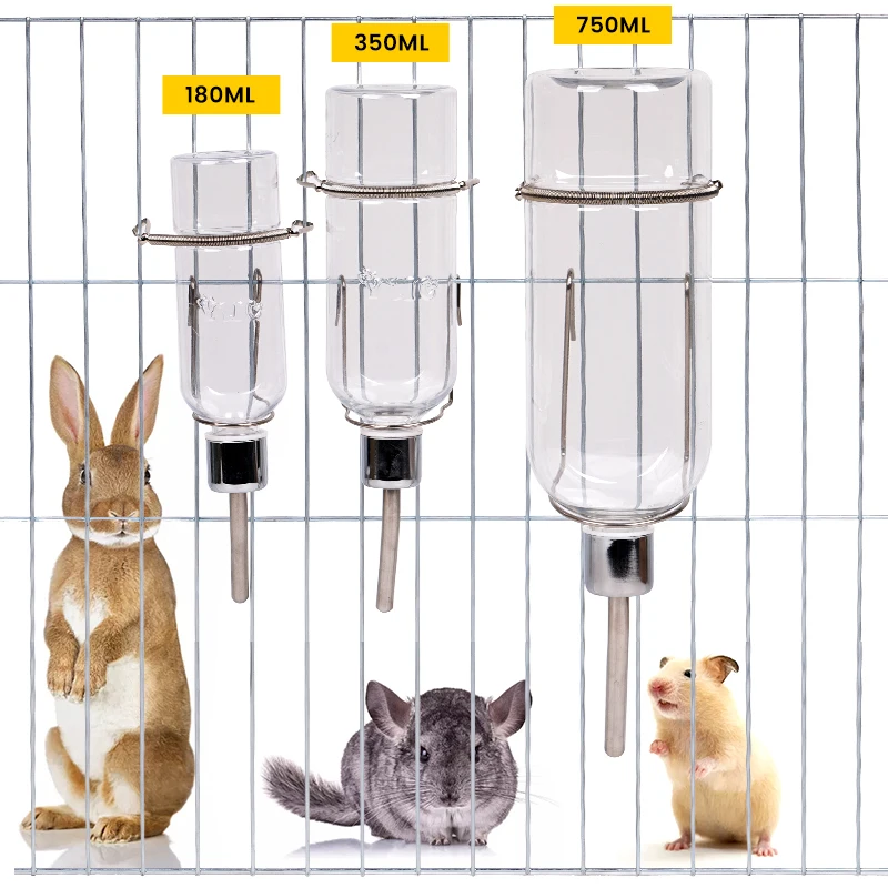 

Hamster Pet Water Drinking Bottle Dispenser for Bunny Guinea Pig Rabbit Squirrel Small Pet Feeding Feeder Drinking Fountains