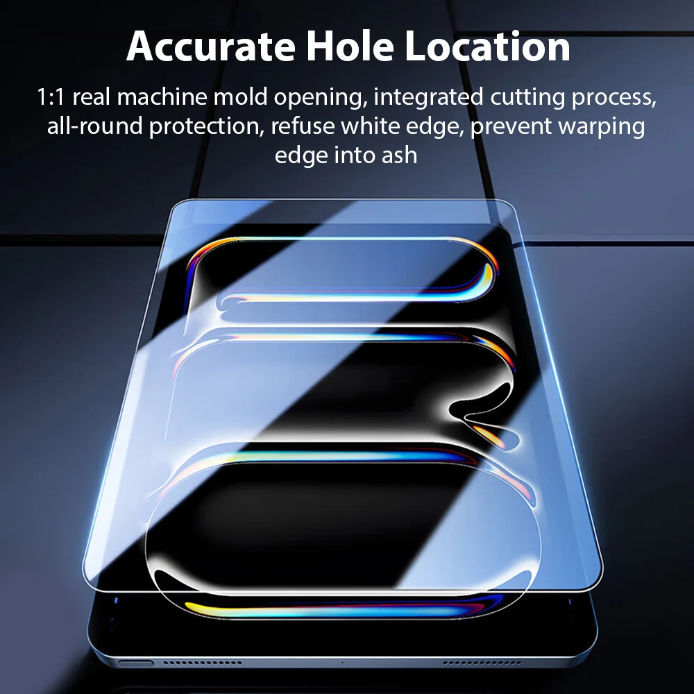 Tempered Glass For Ipad Pro 13 M4 12.9 10 9 9th 10th Generation Screen Protector For Ipad Air 11 5 4 3 2 M2 2024 8th Mini 6 Film