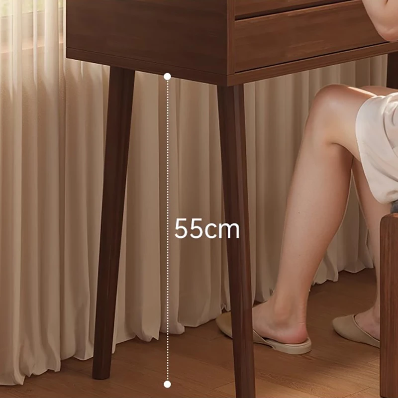 Bureau de vanité élégant multifonctionnel avec miroir pour chambre à coucher, Table de vanité Vintage moderne, meubles de Coiffeuse au Design français