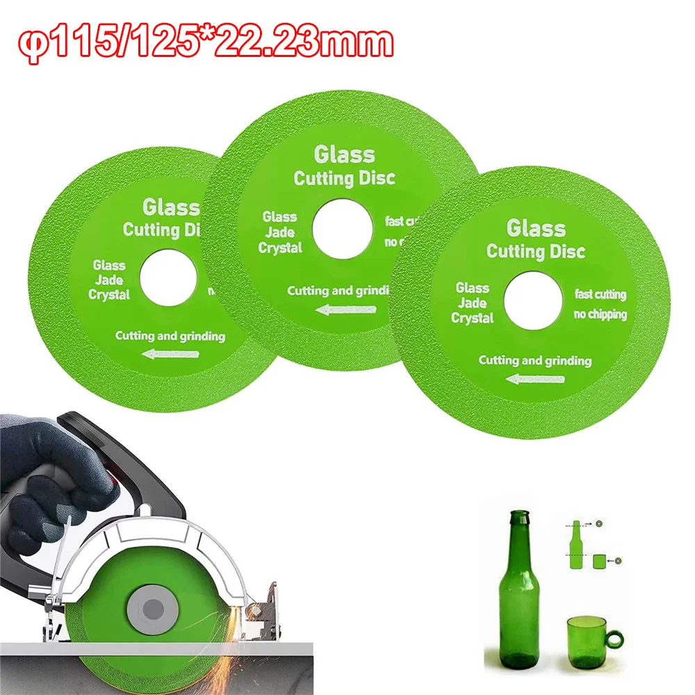 φ100/115/125x22,23mm Tarcza do cięcia szkła Diamentowa brzeszczot do marmuru Płytki ceramiczne Jade Specjalne ostrze do polerowania Ostre lutowanie