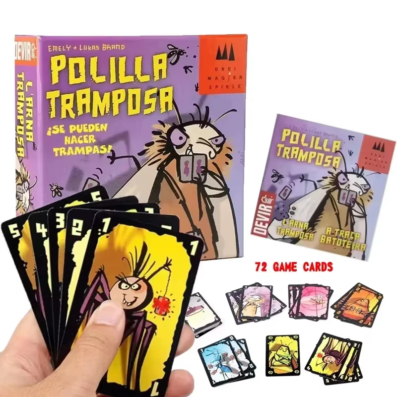 لعبة بطاقات بوليلا ترامبوسا، لعبة لوحية عائلية، لعبة البطاقات، لعبة العثة الخادعة، لعبة إسبانية
