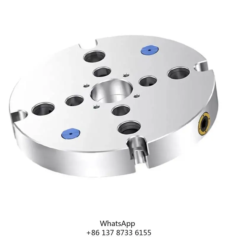 Round CNC Base Plate ZPP TO9652-200 Robust For 5 Axis Vices, Workholding Clamping Applications