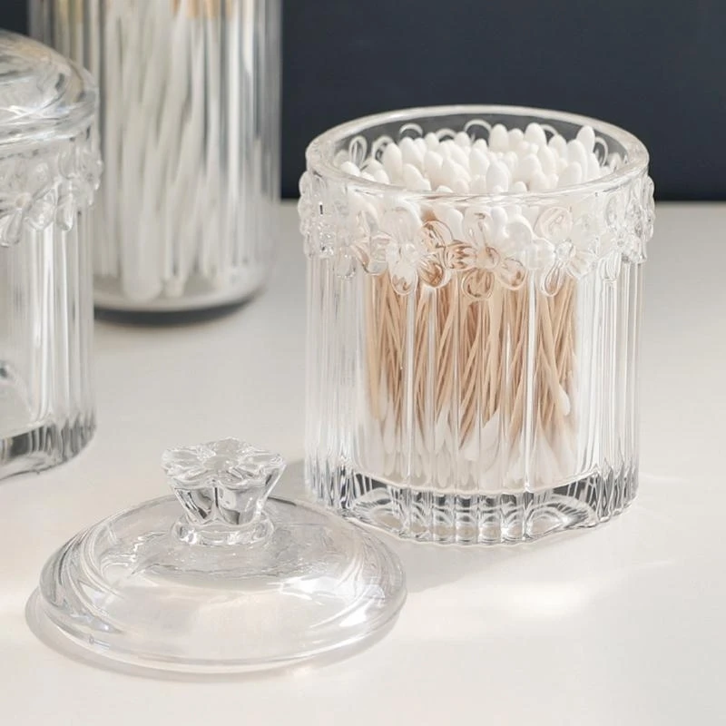 91AC Bunga Stripe Candlestick Silikon Cetakan Epoxy Resin Cetakan Diy Penyimpanan Alat Jar