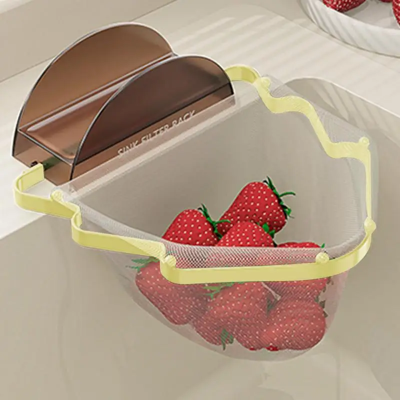 Sink Filter Rack Christmas Tree-Shaped Sink Strainer Stand Folding Sink Food Catcher Anti-clogging Kitchen Food Filter For