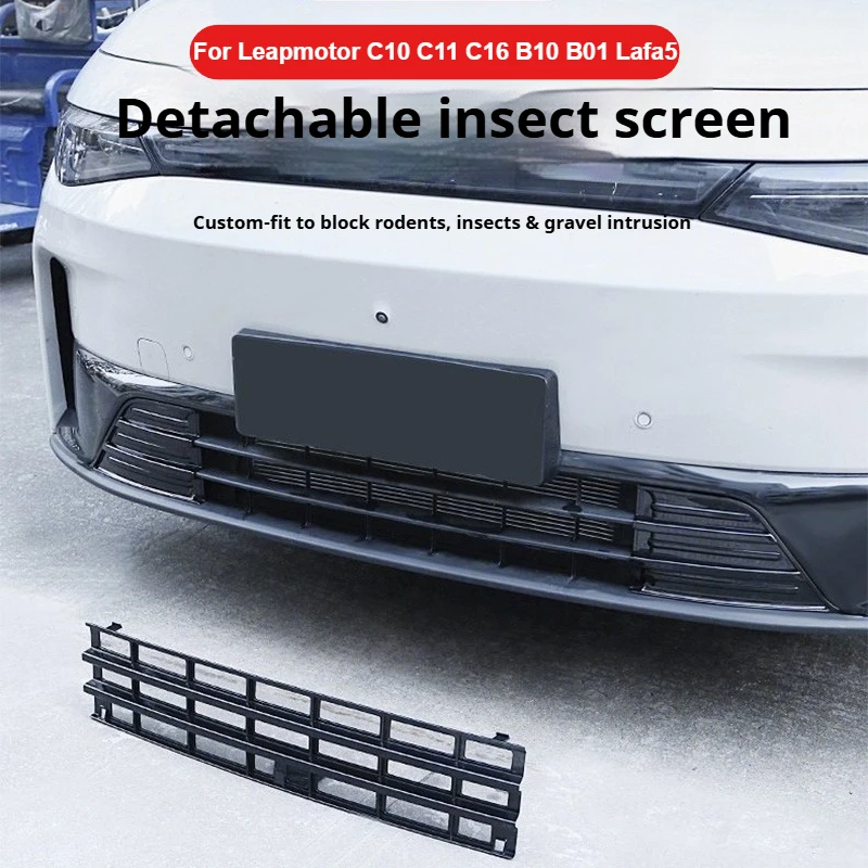

For Leapmotor C10 C11 C16 B10 B01 Lafa5 Car Insect Proof Net Car Front Grille Integrated Removable Insect Guard Protective Cover