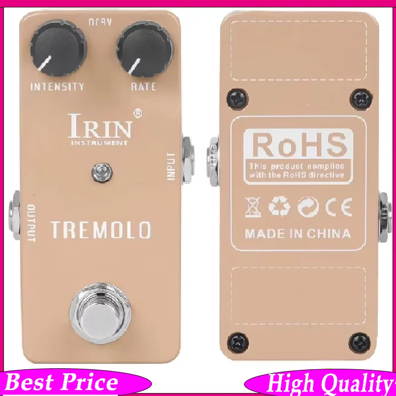 

﻿ Педаль эффектов для гитары IRIN RS-09 Tremolo: ретро-вибрато, эффекты старого лампового усилителя, True Bypass, аксессуары для электрогитары