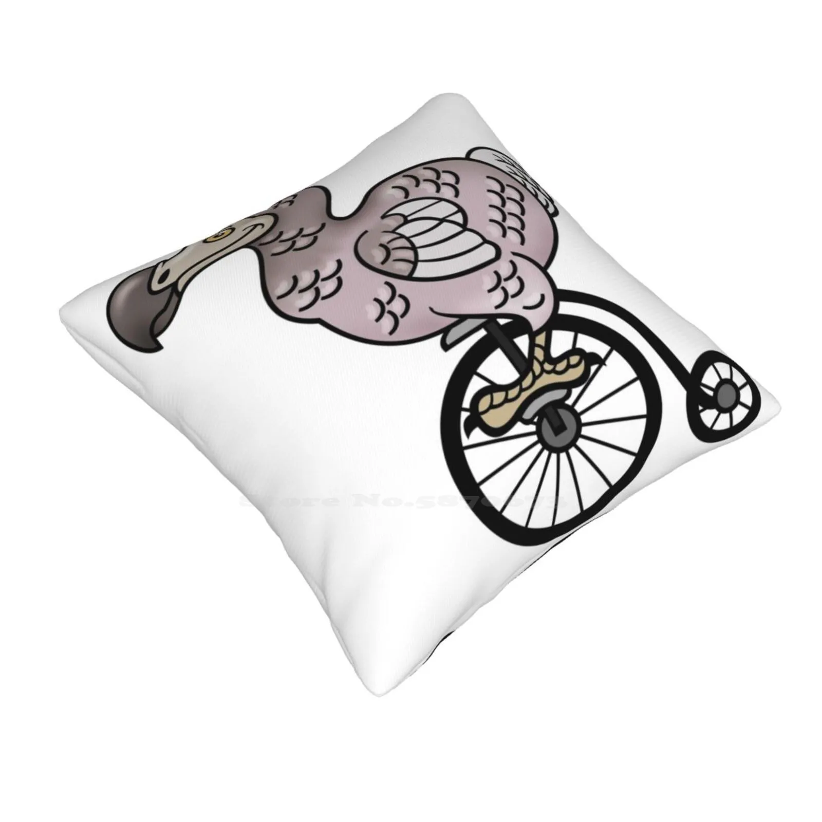 Vintage Dodo Fashion Sofa Throw Pillow Cover Pillowcase Dodo Bird Vintage Bycicle