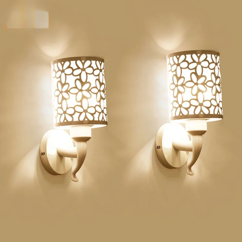 

2pcs Wall Lamps Indoor Bedroom Simple Style Sconces Light Bedding Luminaria Creative Staircase Living Room
