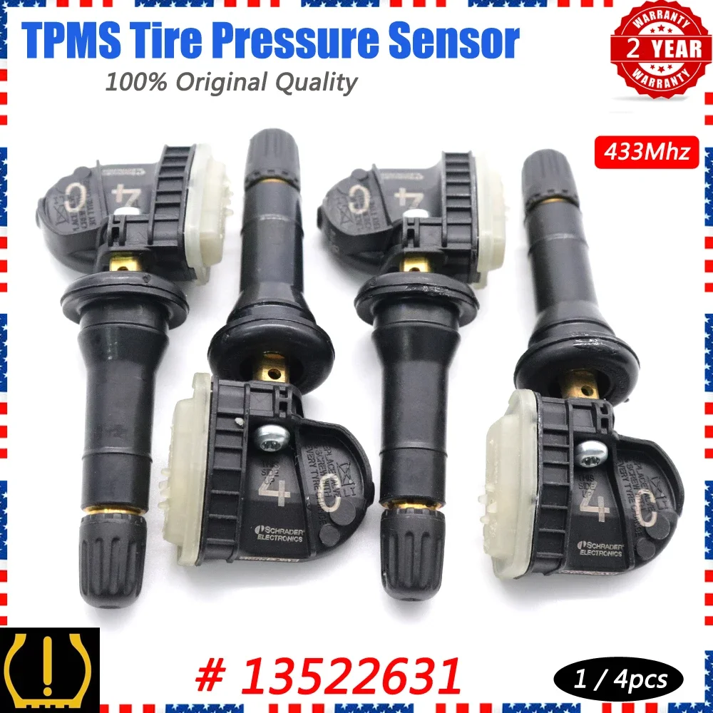 Xuan-Monitor de presión de neumáticos TPMS, Sensor 13522631 para Buick Enclave LaCrosse Cadillac CT6 GMC Sierra Chevrolet Silverado Malibu