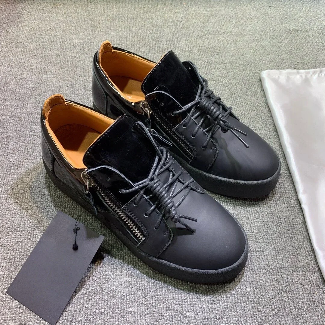 

New Fashion Casual Sneakers for Men Brand Designer Women Tennis shoes Luxury Real Leather GZ Loafers Sports shoes 35-48 G0635