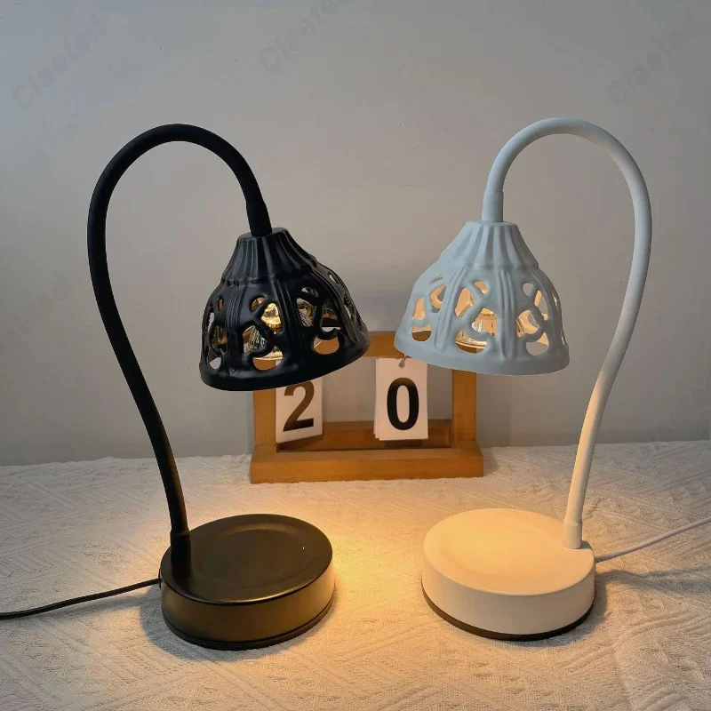 Creative Flameless Aromatherapy Wax Melting Lamp Indoor Home Bedroom Living Room Study Room Atmosphere Lighting Fixtures