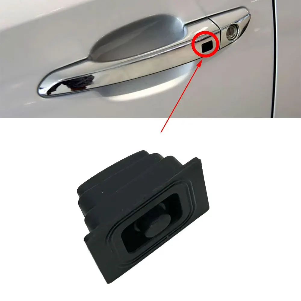 Car Door Handle Buckle Induction Button Car Exterior Door Handle Button Switch Cover for Hyundai Tucson 2015- 2020