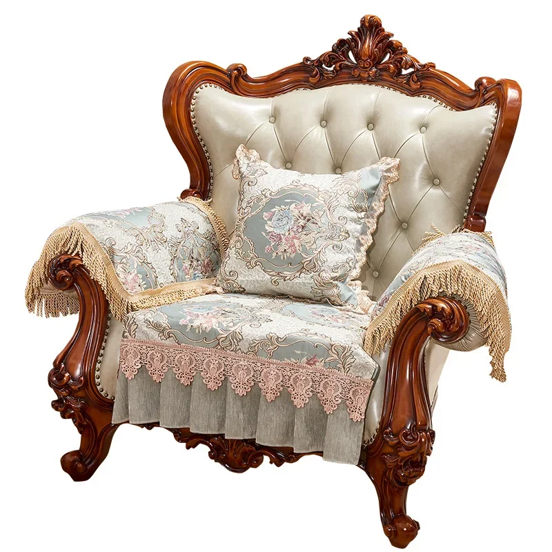 European Luxury L Shape Sofa Cover Four Seasons Towel Set Slipcover Christmas Couch Covers Sectional Sofa Covers