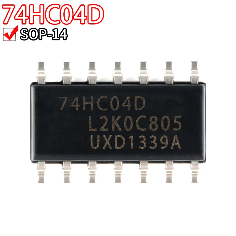 10PCS 74HC04D SN74HC04 SOP-14 Plastic protective casing