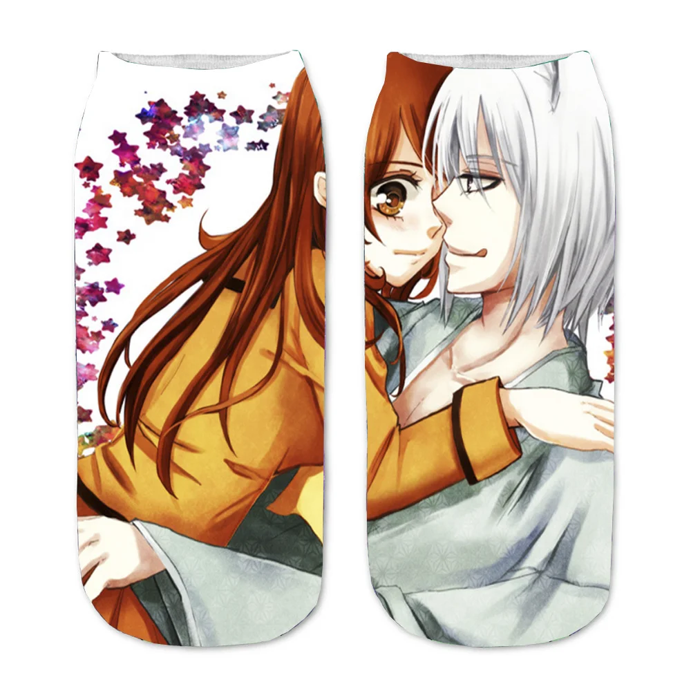 Men Women Socks Anime kamisama love 3D Printed Cartoon Straight Socks  Short Sock teenager Kawaii Party Ankle cute Sock