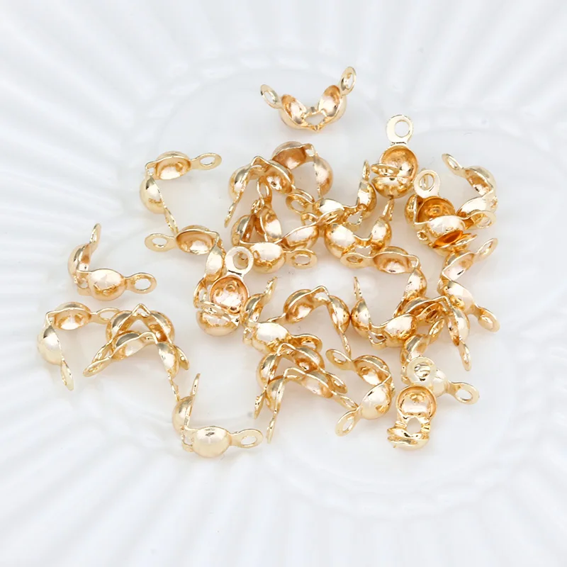 Stainless Steel Bead Knot Covers DIY Jewelry Accessories For Bracelet Necklace Making