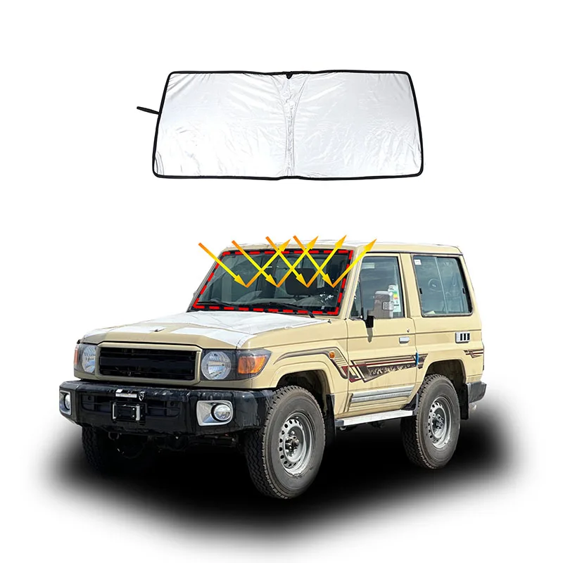

For Toyota Land Cruiser LC71 2007+ car front glass sunshade sunshade heat insulation curtain car protective accessories