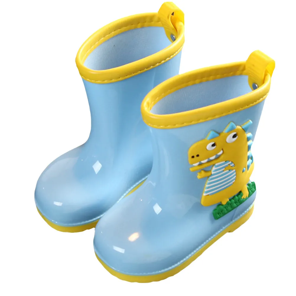 

1Pair Kids Dinosaur Rain Boots PVC Waterproof Overshoes for Children Non-Slip Wear-Resistant Lightweight Rainshoes for Boys and
