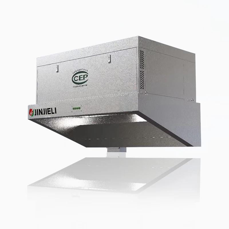 JINJELI Stainless Steel Ductless Range Hood Commercial Kitchen ESP Remove Rate 99% Filter