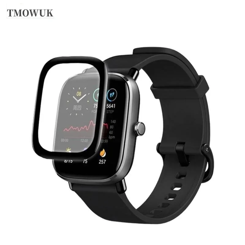 For Amazfit BIP 3 5 6 U Pro Active Unity GTS 2E 2 3 4 MINI, Long-Lasting Full Cover Screen Film With 3D Curved Edge Guard