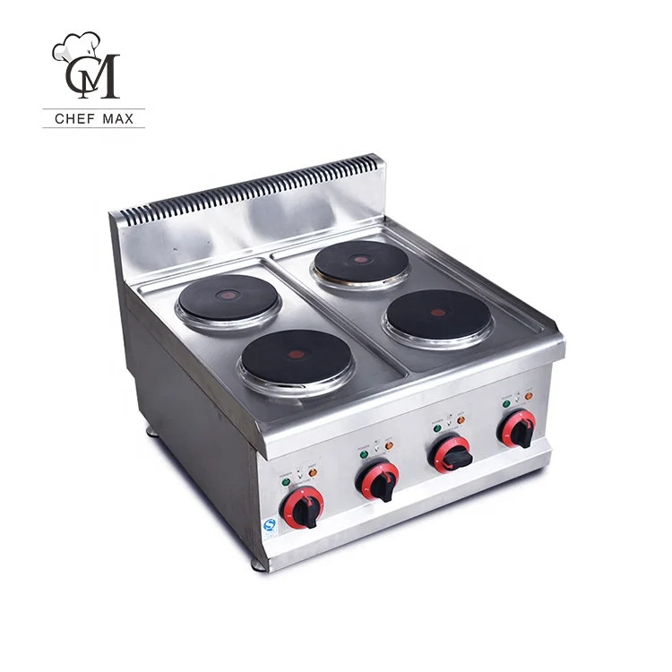 Chefmax Commercial 8KW Customized Countertop 4 Head Food Cooker Electric Cooking Stove Kitchen Equipment,portable Hot Plate 8000