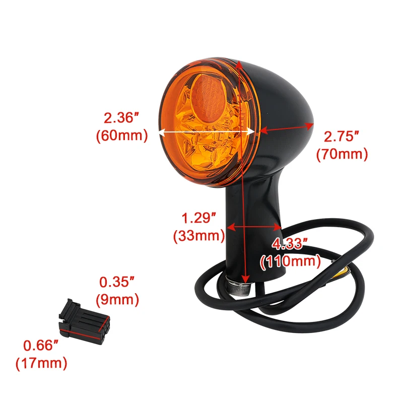 Motorcycle Rear Indicator LED Brake Running Light Turn Signals Lamp For Harley Sportster XL883 XL1200 72 48 1992-UP