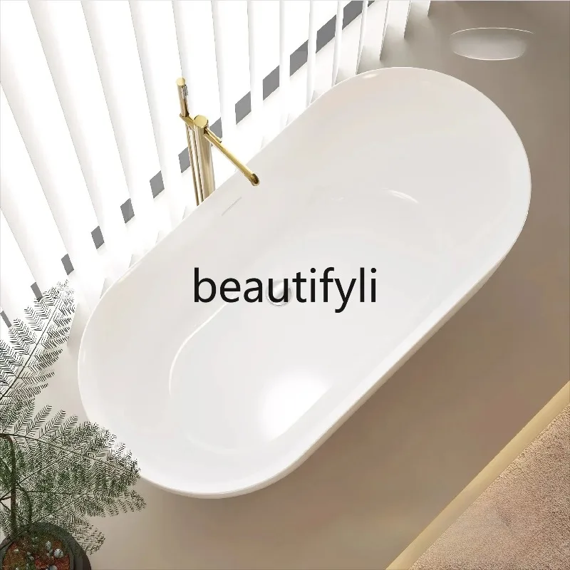 حوض استحمام متكامل من الأكريليك للحمام cn0420، شقة صغيرة منزلية للبالغين، حوض استحمام فاخر بإضاءة بيضاوية
