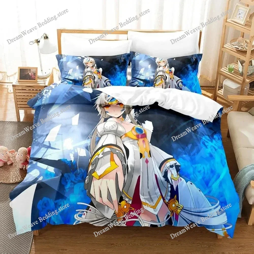 

Elsword Bedding Set Single Twin Full Queen King Size Duvetcover Anime Bed Set for Adults Duvet Cover Bed Set Quilt Cover