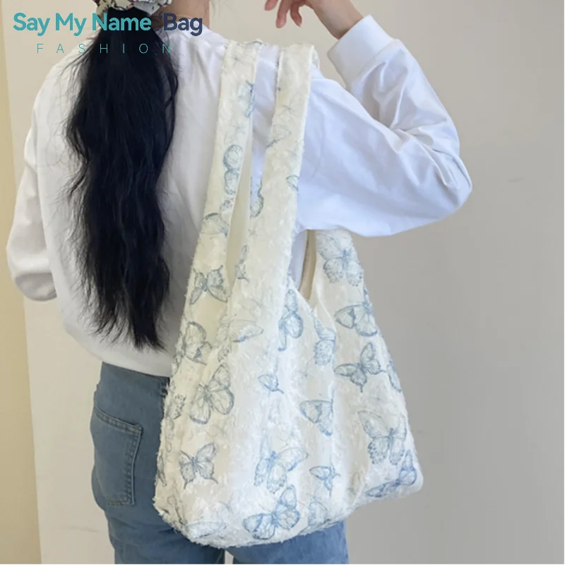 

Small Fresh Women's Travel Vest Bag Large Capacity Girls Shoulder Bag Book Handbags Portable Female Shopping Bags Tote