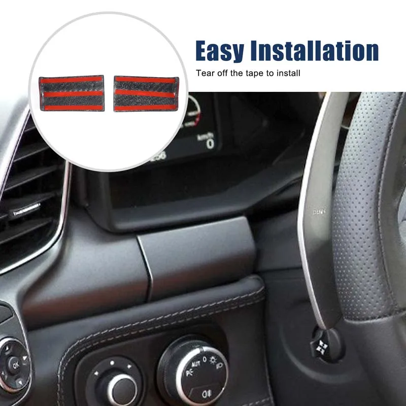 For Ferrari 458 2011-2016 Real carbon fiber car steering wheel sides Decorative cover sticker car protection accessories 2