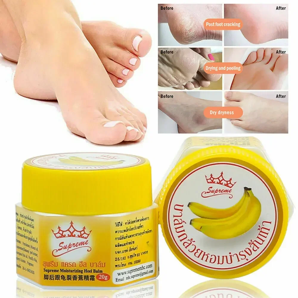 Banana Cream Crack Prevention Cream Foot Crack Heel Essence Cream Oil Heeling Dry Feet Hands Ankles Skin Surface Crack Repair