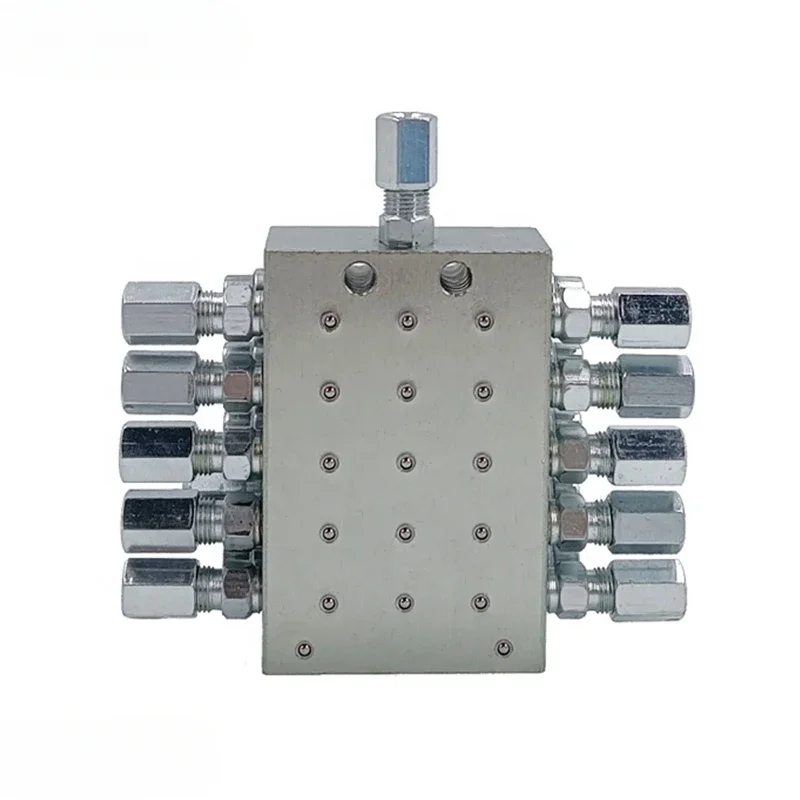 عرض ساخن لعام 2025 كتلة توزيع الشحوم التقدمية JPQ لنظام التشحيم التقدمي صمام تقسيم تزييت الشحوم #2