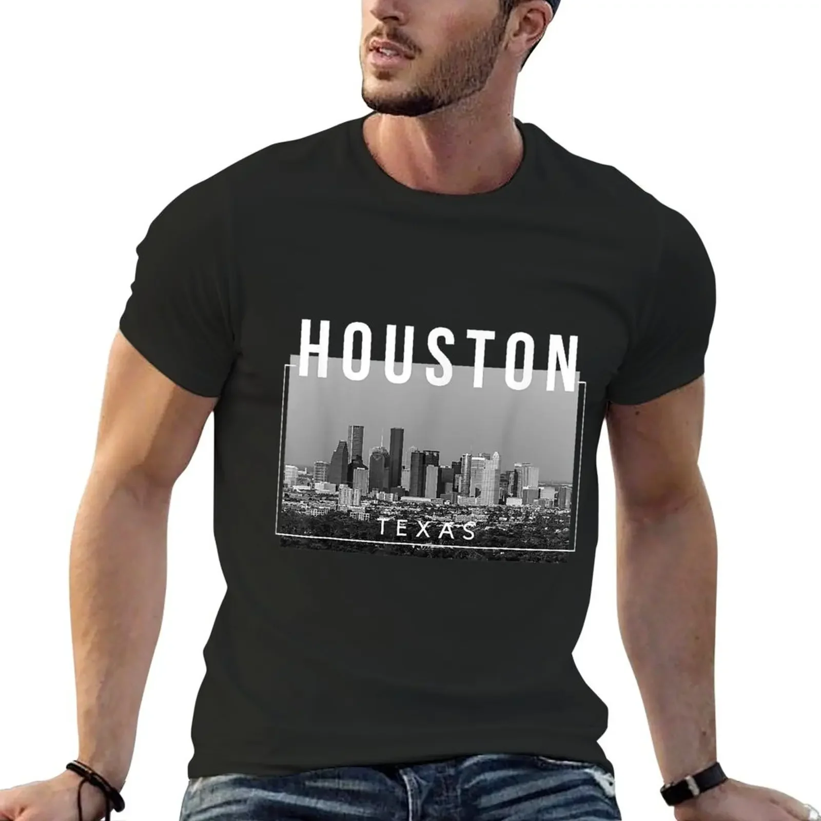 Houston Texas H-Town Thes Big H - Tee T-Shirt plus sizes gifts for boyfriend affliction shirts mens clothes