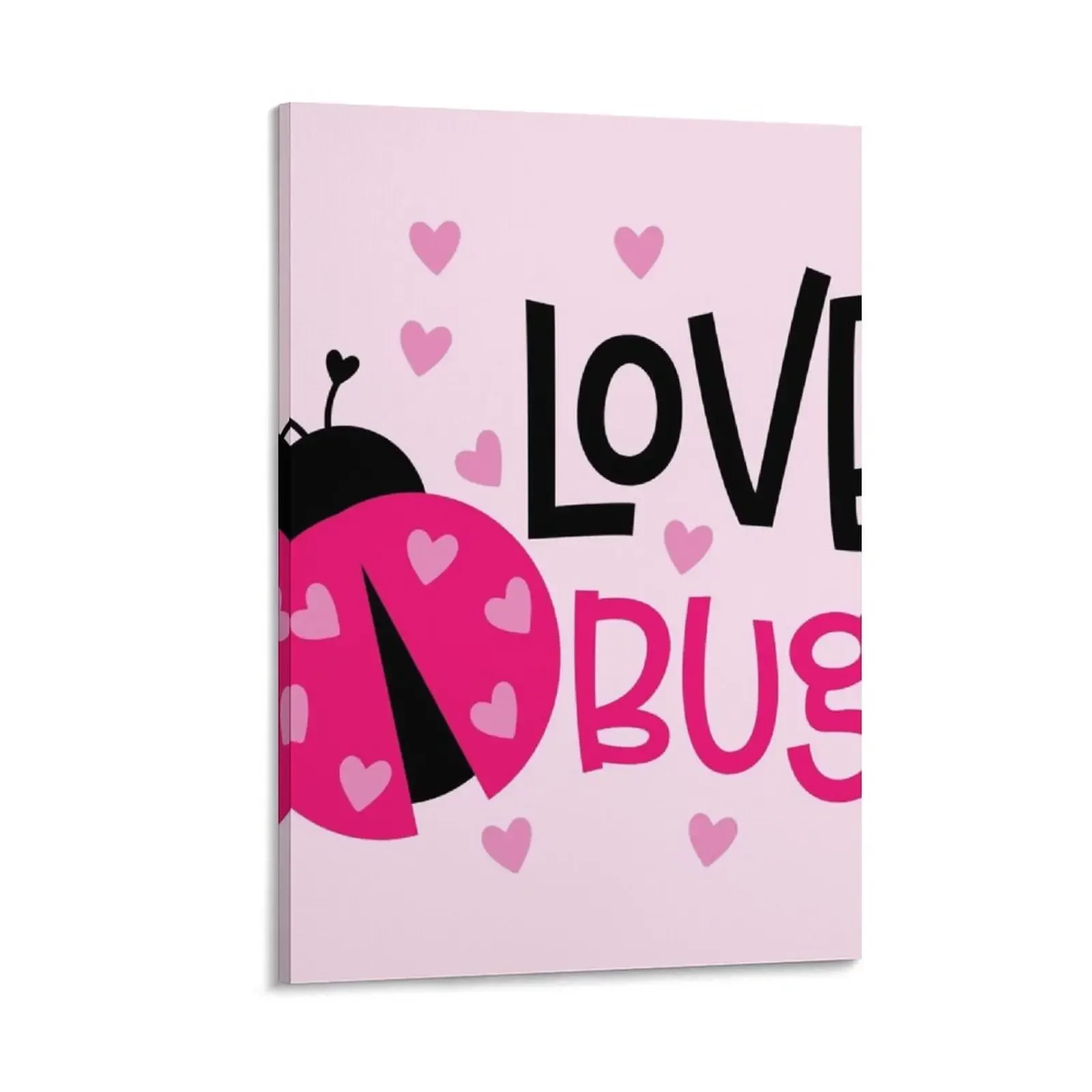 

Love Bug Lady Bug Canvas Painting cute room decor Decoration bedroom Paintings for bedroom