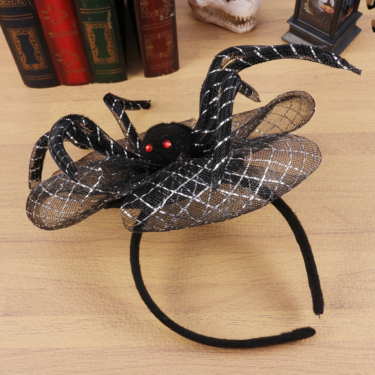 

Halloween Hair Band Spider Shape Headband For Women Girls Creative Party Costume Decor Black Silver Halloween Headwear Cosplay