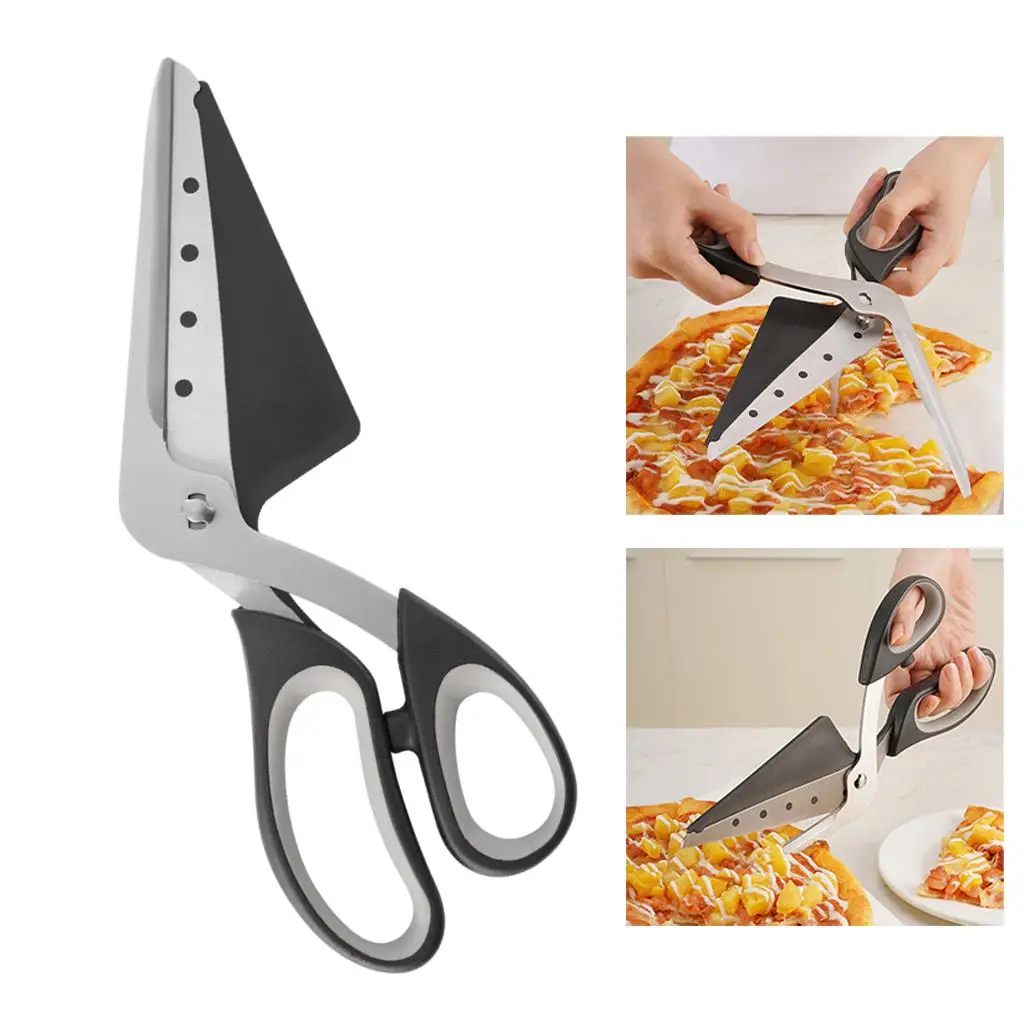 Forbici per pala per Pizza 2 in 1 strumento di cottura durevole taglierina rimovibile portatile impermeabile