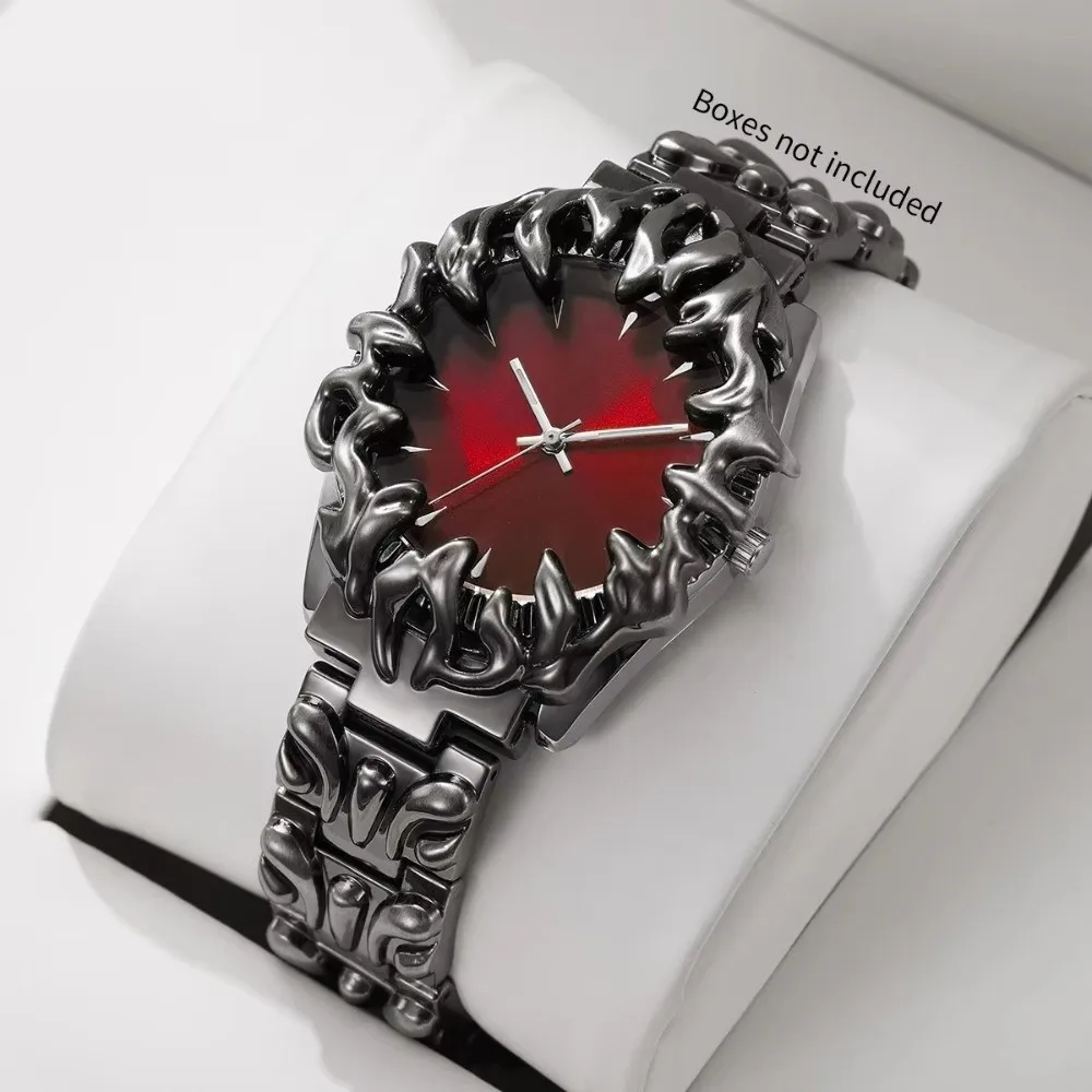 Claw Design Quartz Wrist Watch Stainless Steel Strap Alabaster Dial Men Watches Quartz Movement Without Box Gothic Watches