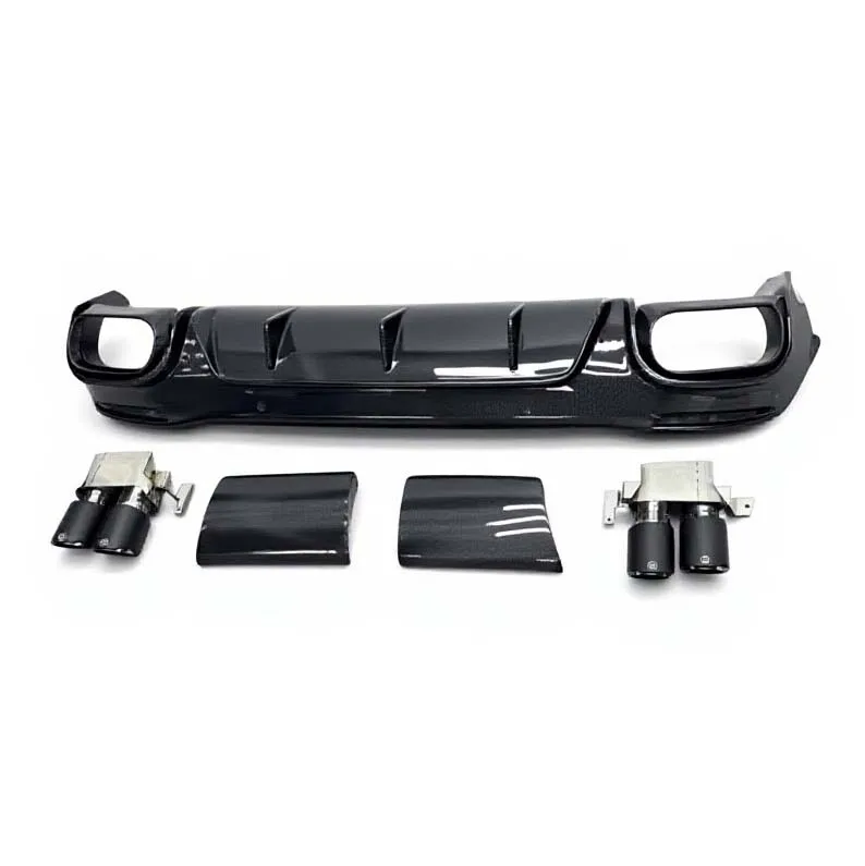 

20-26th Generation for Mercedes-Benz GLE53, GLE450/53/63 SUV, W167 Model B Carbon Fiber Rear Lip and Tail Fin Body Kit